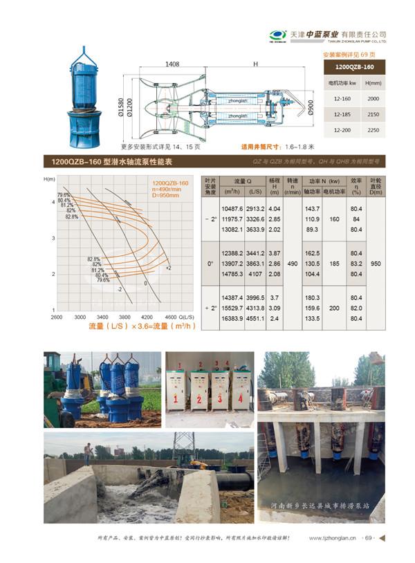 1200qzb16300-(1~5)大流量排水潜水轴流泵